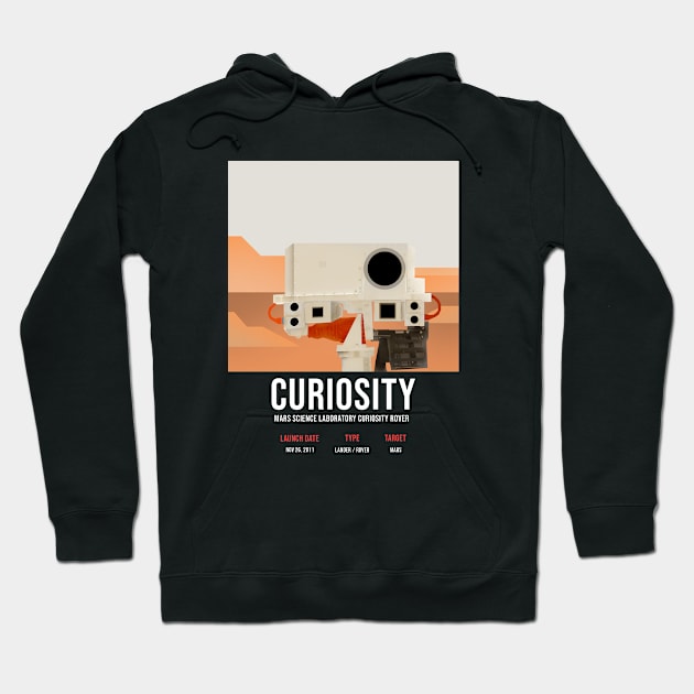 Curiosity Rover - Mars Hoodie by Rzx47